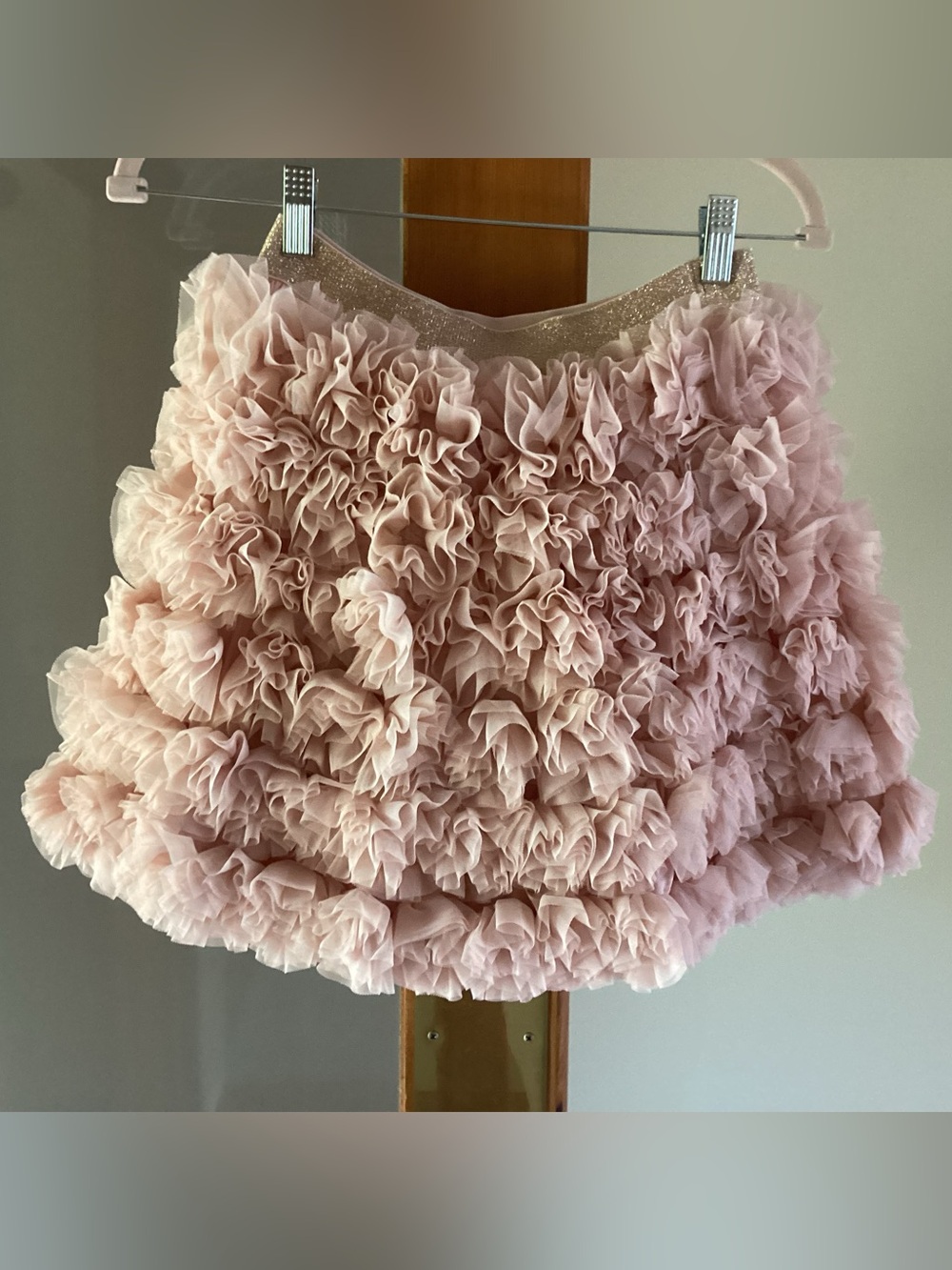 Mini Boden Pink Ruffle Tulle Mini Skirt